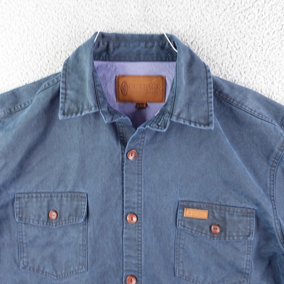 Outback Trading Co Mens Large Blue Arkansas Jacket Work Classic American